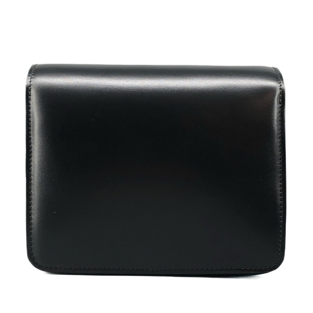 Celine Small Classic Box Bag Black Calfskin Gold Hardware Crossbody - Picture 3 of 15